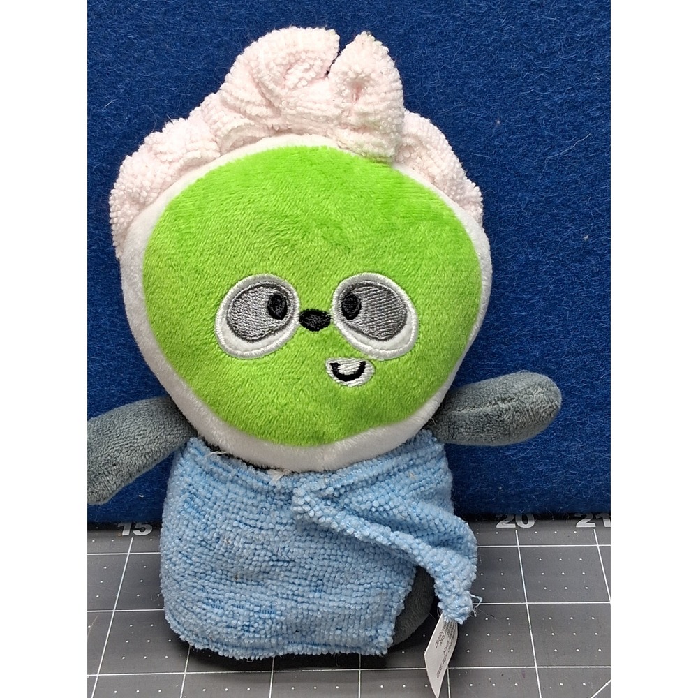 Ploofs Plush Spa Day Panda Green White Blue Spa Mask Towel Wrap Stuffed Animal
